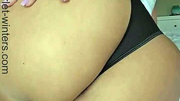 Slutty teacher orgasms hard on her big ass with new toy.