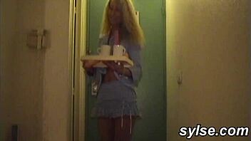 Room Service Teases Horny Anal Lesbian Duo