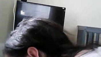 I watch the white girl deepthroat that big black cock