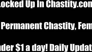 Locking You In Hard Plastic Chastity!