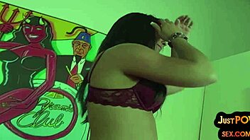 pov view of amateur babe with natural tits getting banged after blowjob