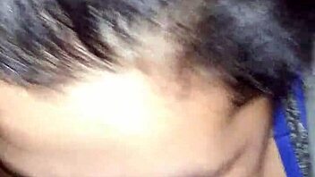 Enjoying a messy treat with deepthroat action