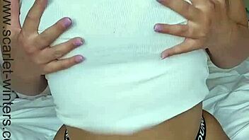 Slutty teacher orgasms hard on her big ass with new toy.