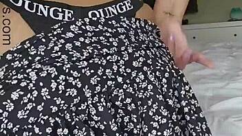 Slutty teacher orgasms hard on her big ass with new toy.