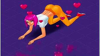 Hot Gym Session Turns Into Wild Cartoon Action With Amateurs