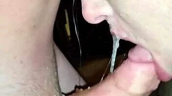 submissive slave takes anal creampie then ass to mouth
