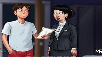Cartoon mom gets a passionate blowjob in this HD video