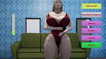 Waifu gameplay with farting and burping in alpha version.