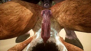 Gay Minotaur and Lion engage in Yiffing and Barebacking - Wild Life