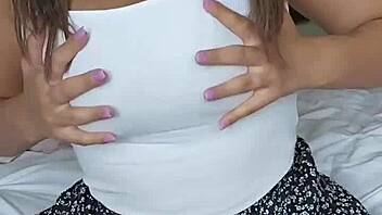 Slutty teacher orgasms hard on her big ass with new toy.