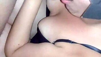 Brunette with a big ass and a white guy in a steamy encounter