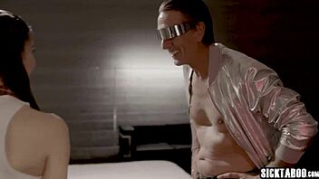 Sexy robot teen offers body and ass to client