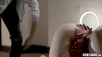 Sexy robot teen offers body and ass to client