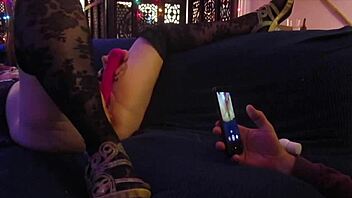 hotwife steffi dances pussy in purple teddy