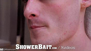 showerbait interracial fuck in the wet shower with anal and blowjob action 😏💦