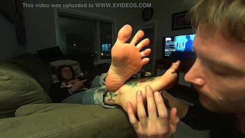 Foot worship and licking with a sexy and smelly twist