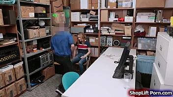 Female Shoplifter Seduced By Officer With Monster Cock