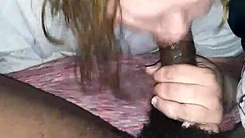 Curvy Fat BBW Woman Performs Deep Blowjob on Her Chubby Partner