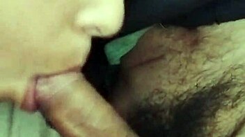 This old homemade video captures an amateur blowjob on a smartphone