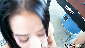 Cock in Mouth: Allison Banks in Missionary Position