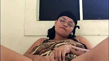 Latina BBW Prostitute Teases Pussy With Vibrator