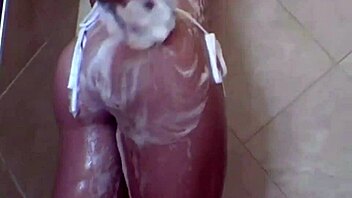 Hot blonde shower sexy closeup with licking and orgasm 😍.