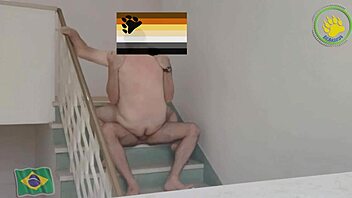 i had gay sex on the stairs of our house, it was so intense but i tripped a little lol, feeling all horny and stuff