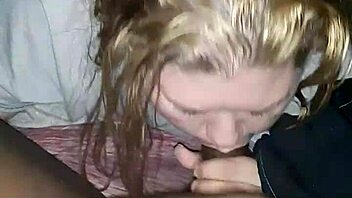 Curvy Fat BBW Woman Performs Deep Blowjob on Her Chubby Partner