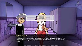 Anime sex game with Danny and Amity
