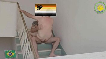 i had gay sex on the stairs of our house, it was so intense but i tripped a little lol, feeling all horny and stuff