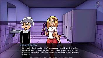 Anime sex game with Danny and Amity