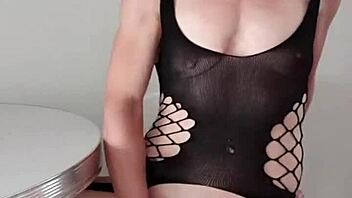 Hot Flemish MILF in Sexy Lingerie Fingering Herself to Orgasm