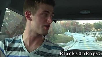 Gay guy gets his first black anal experience