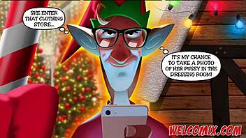 a very naughty christmas orgy at the mall