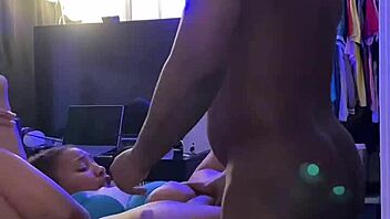 Horny wife enjoys big black cock in missionary style