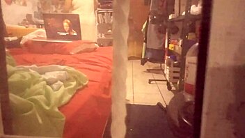 Mexican amateur's after shower session caught on camera