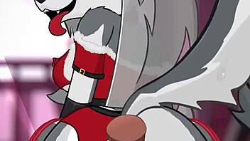 I love Loona's Christmas anal in Helluva Boss game