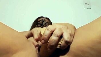 wow! mirelladelicia dominates giant dildos!