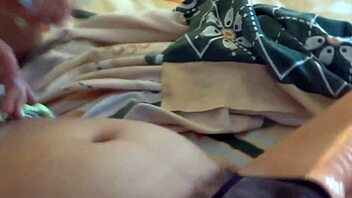 I spied on my wife resting on the beach, next to her huge dildo in panties.