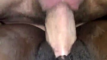 Ebony Girl Eaten From Behind In Interracial Fuck