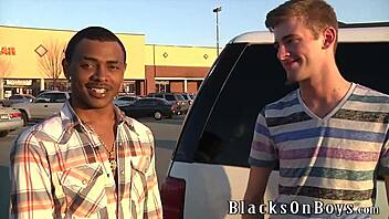 Gay guy gets his first black anal experience