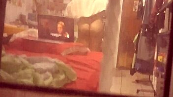 my aunt left curtains open after shower 😏