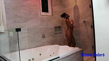 Latina brunette gives greedy blowjob to old white-haired boat owner!