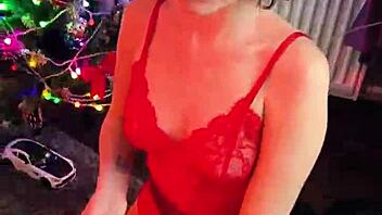 Darcy Dark delivers blowjob sex for New Year's