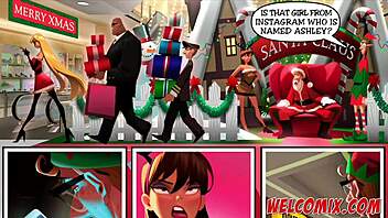 Group sex and masturbation in a naughty Hentai Christmas party