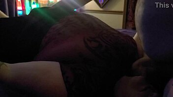 Big redhead sucking dick deepthroat before bending over for doggystyle