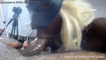 Watch a beautiful black girl with a perfect set of lips give an amazing blowjob for over an hour - Part 17