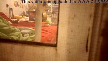 Mexican amateur's after shower session caught on camera
