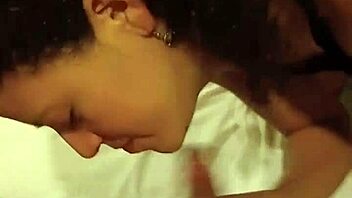 she shyly sucks my cock in the hotel