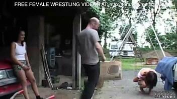 Car Garden Catfight: Two Girls Tangle in a Rough and Tight Encounter